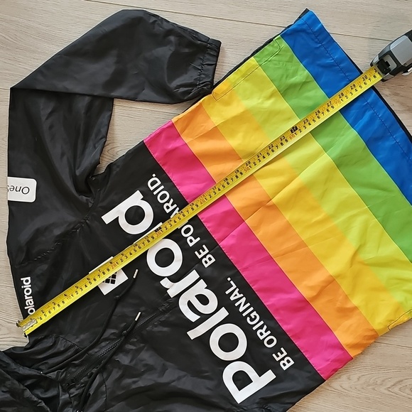Polaroid Branded Windbreaker Pullover Lightweight Jacket, Medium - Picture 7 of 15